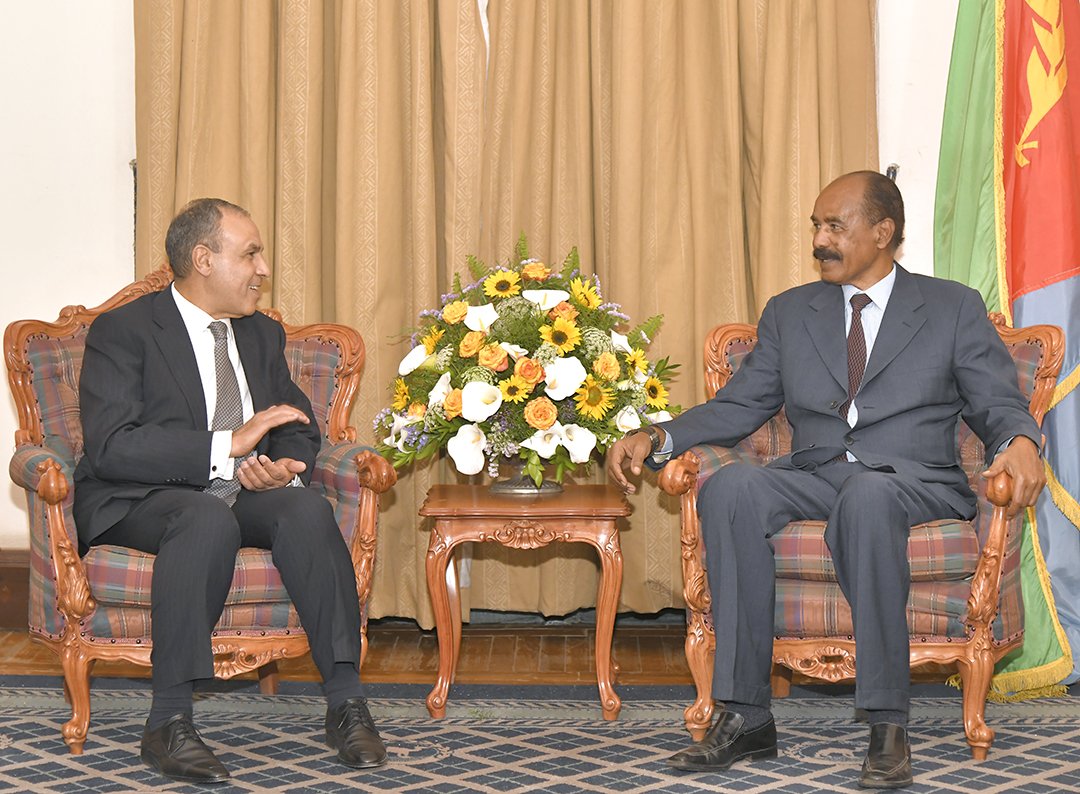 Egyptian Foreign Minister Badr Abdelatty met with Eritrea President Isaias Afwerki on Friday 28 February in Asmara.