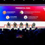 The Presidential Panel, held on the first day of the Africa CEO Forum, featured President Paul Kagame of Rwanda, President Cyril Ramaphosa of South Africa, President Mohamed Ould Ghazouani of Mauritania, and Vice President Tiémoko Meyliet Kone of Côte d'Ivoire.
