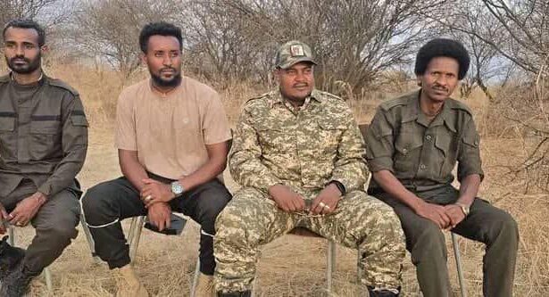Left to right Desalegn Siyasbshewa, Leader of Amhara Fano in Shewa , Habte wolde Leader of Amhara Fano unity in Gondar , Zemene kassie Leader of Amhara Fano In Gojjam , Mire Wedajo Leader of Amhara Fano in wollo, now all are members of Amhara Fano National Force Central Command.
