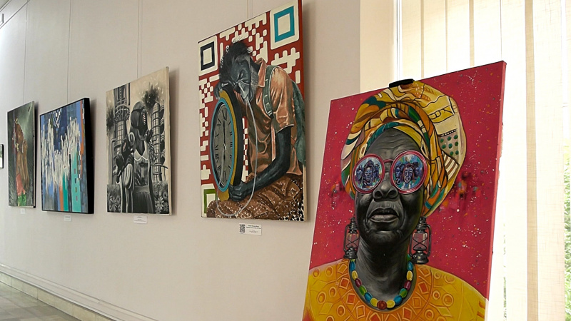 Moscow hosts art exhibition showcasing 'African colours'