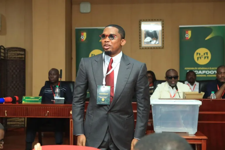 Eto’o Secures New Term as Cameroon FA President Despite Government Pushback