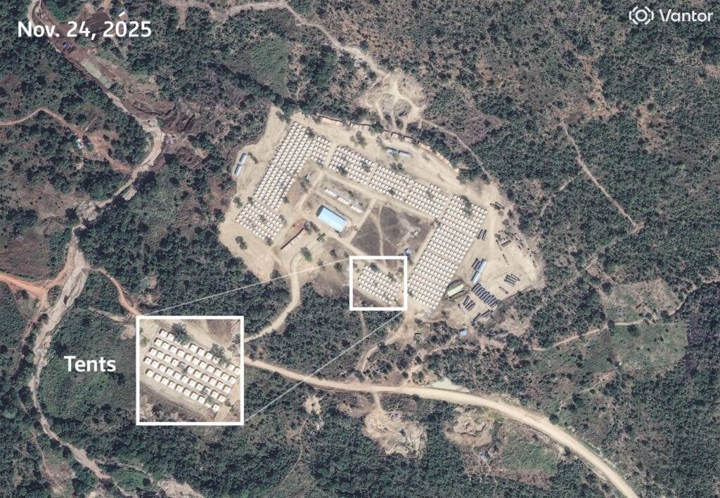 Satellite images showing Sudan Rapid support forces rsf training camp in ethiopia