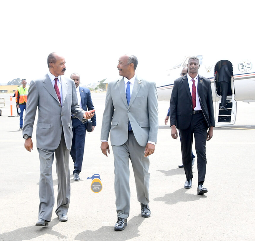 Sudan and Eritrea leaders hold security talks in Asmara amid shifting regional alliances